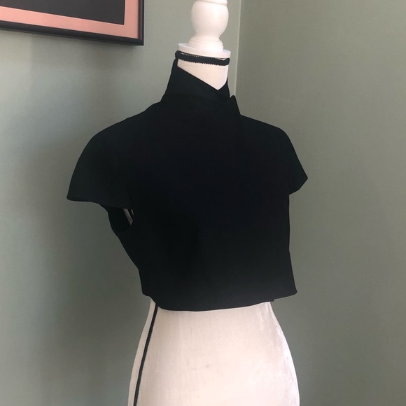 Akris Punto wool vest bolero size 10 - Picture 2 of 6